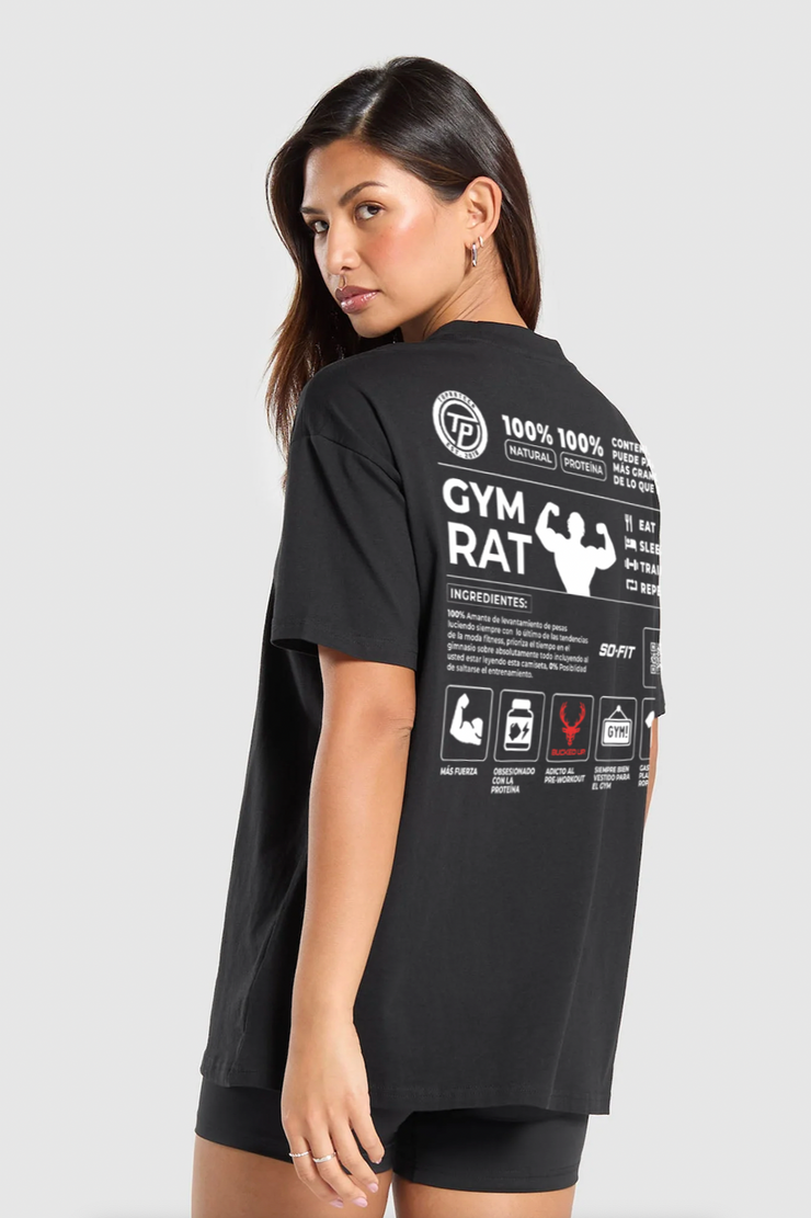 Oversized T Shirt unisex- negro puro