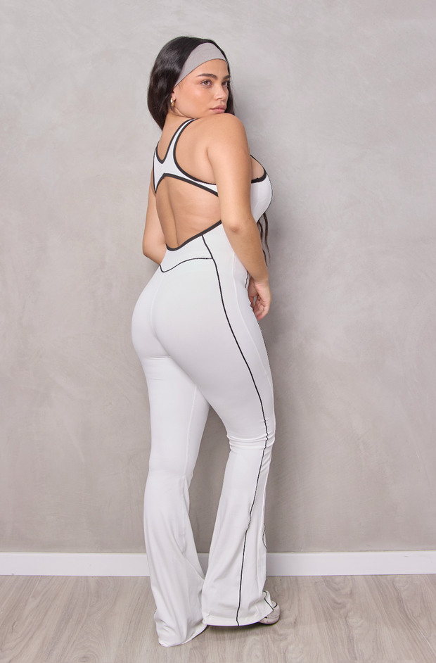 Bodysuit line blanco