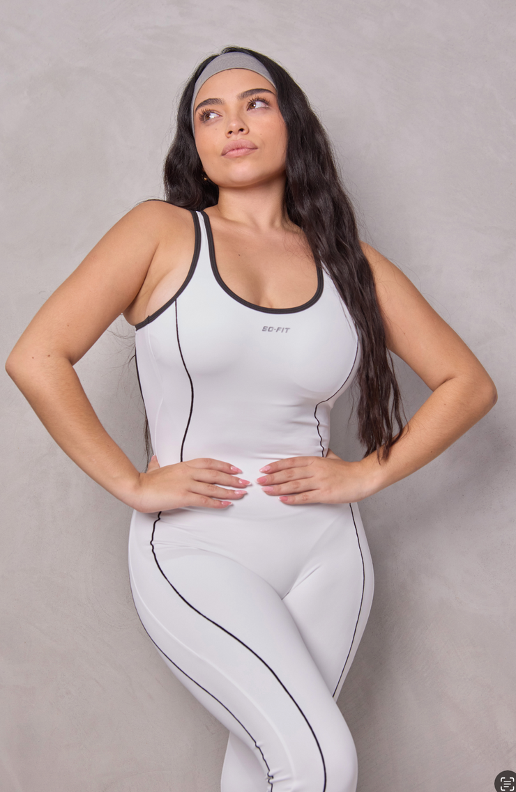 Bodysuit line blanco