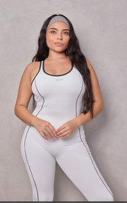 Bodysuit line blanco