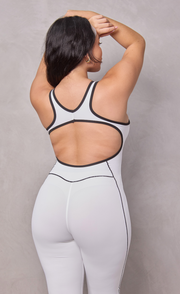 Bodysuit line blanco