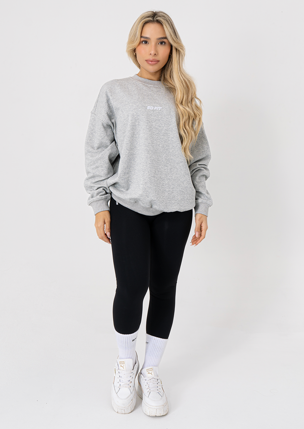 Sweater Basic Oversized -Gris