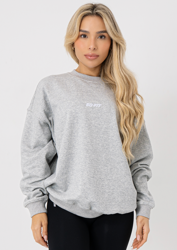 Sweater Basic Oversized -Gris