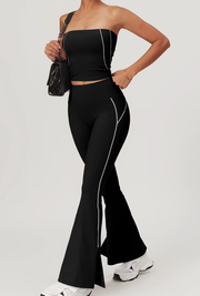 Leggings Line negro - con abertura